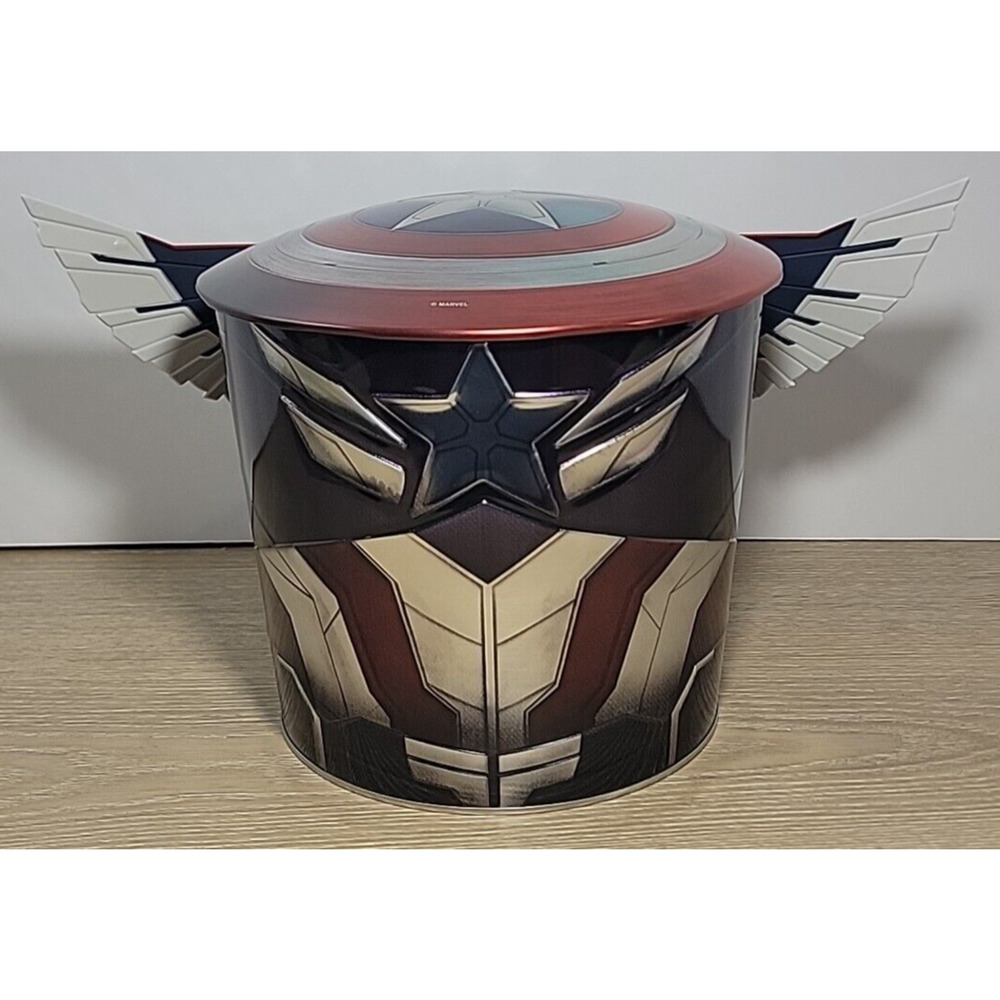Captain America Brave New World Shield & Cup Popcorn Bucket Combo Cinemark New